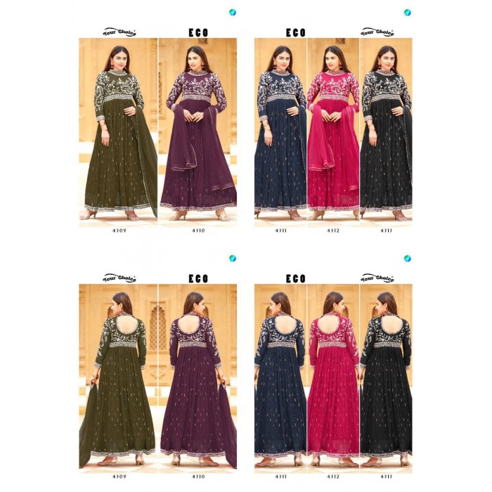 Your Choice Eco Blooming Georgette Salwar Suits